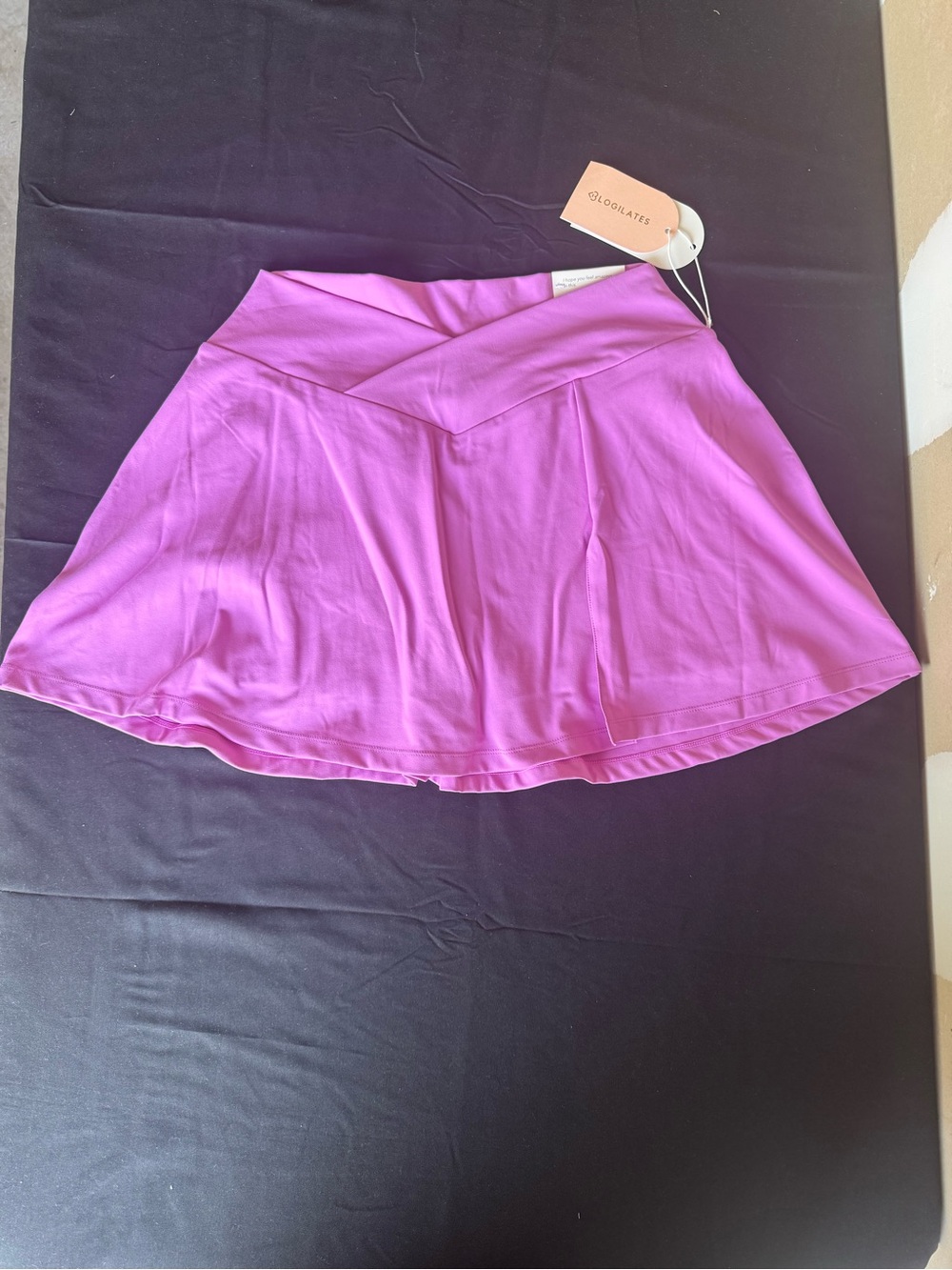 Blogilates Pink Crisscross V-Waistband Athletic Tennis Skort XL NWT